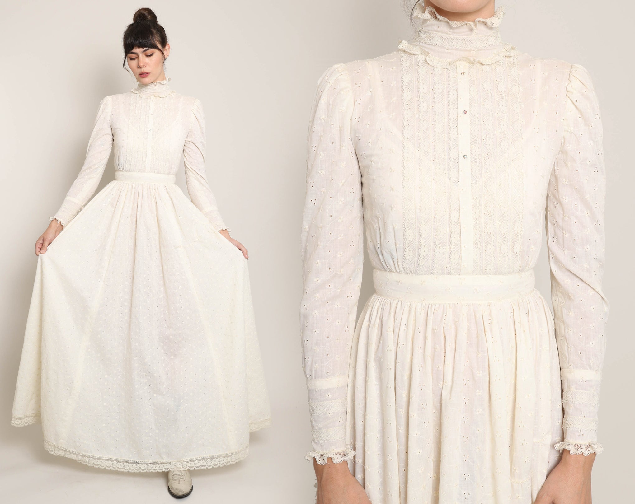 Vintage hotsell Style Eyelet Lace Dress