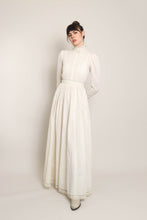 70s Eyelet Lace Victorian Dress