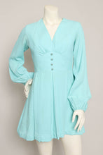 60s Blue Babydoll Dress
