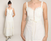 70s Corset Prairie Dress