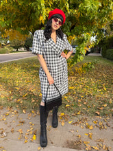 90s Punky Plaid Blazer Dress