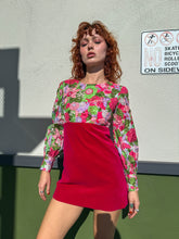 60s Textured Velvet Mini Dress