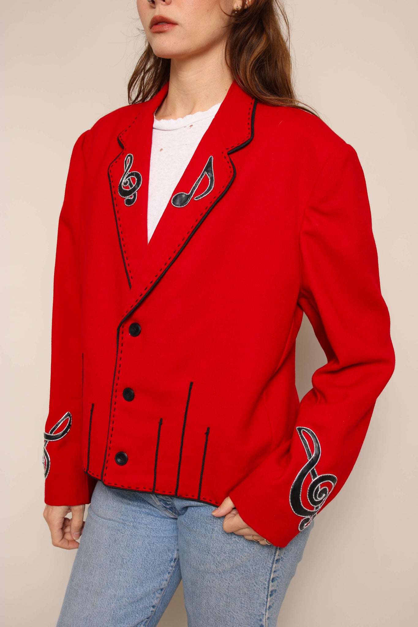 80s Music Note Jacket – Luxie Vintage