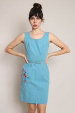 60s Rooster & Compass Rose Dress