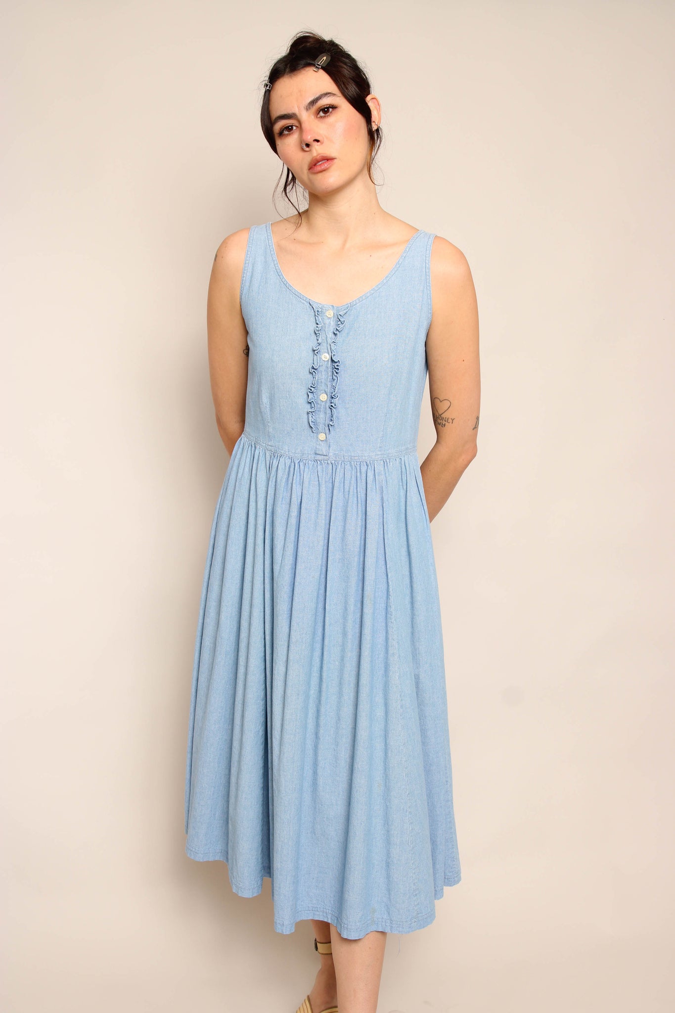 90s Laura Ashley Chambray Dress – Luxie Vintage