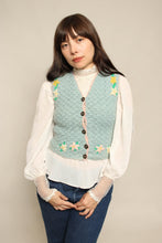 40s Pastel Floral Knit Vest