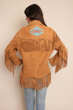 70s Embroidered Fringe Jacket