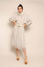 80s Fringe Knit Dolman Dress