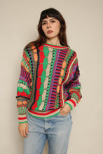 1990s Kalaroo Australia Rainbow Cotton Abstract Sweater