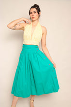 90s Teal Cotton Skirt