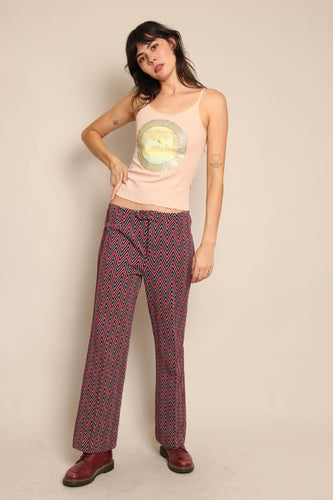 70s Chevron Striped Pants