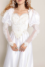 80s Romantic Wedding Dress With Train