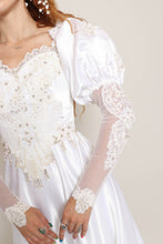 80s Romantic Wedding Dress With Train