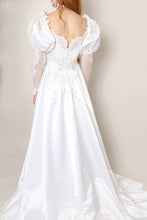 80s Romantic Wedding Dress With Train