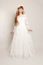 50s Lace Ballgown Wedding Dress