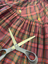 50s Plaid Dress With Collar