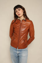 1980s Reversible Leather & Tweed Cafe Racer Moto Jacket