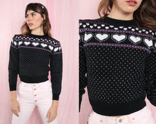 ❤️ 80s Heart Print Sweater