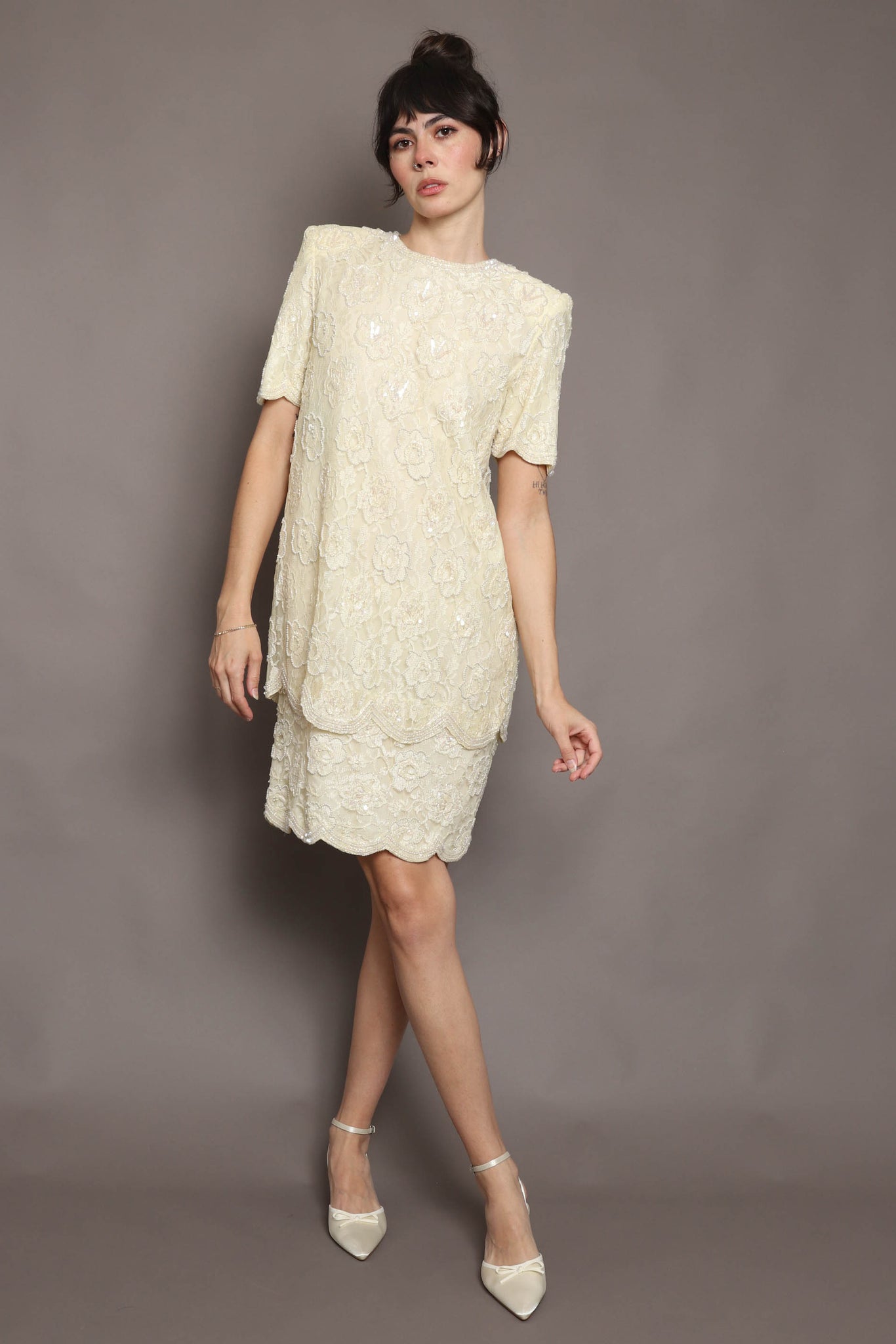 80s Pearl Beaded Dress Luxie Vintage 80s Pearl Beaded Dress Luxie Vintage