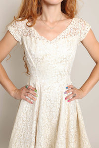 50s Lace Fit & Flare Dress