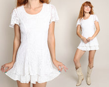 90s Lace Babydoll Mini Dress