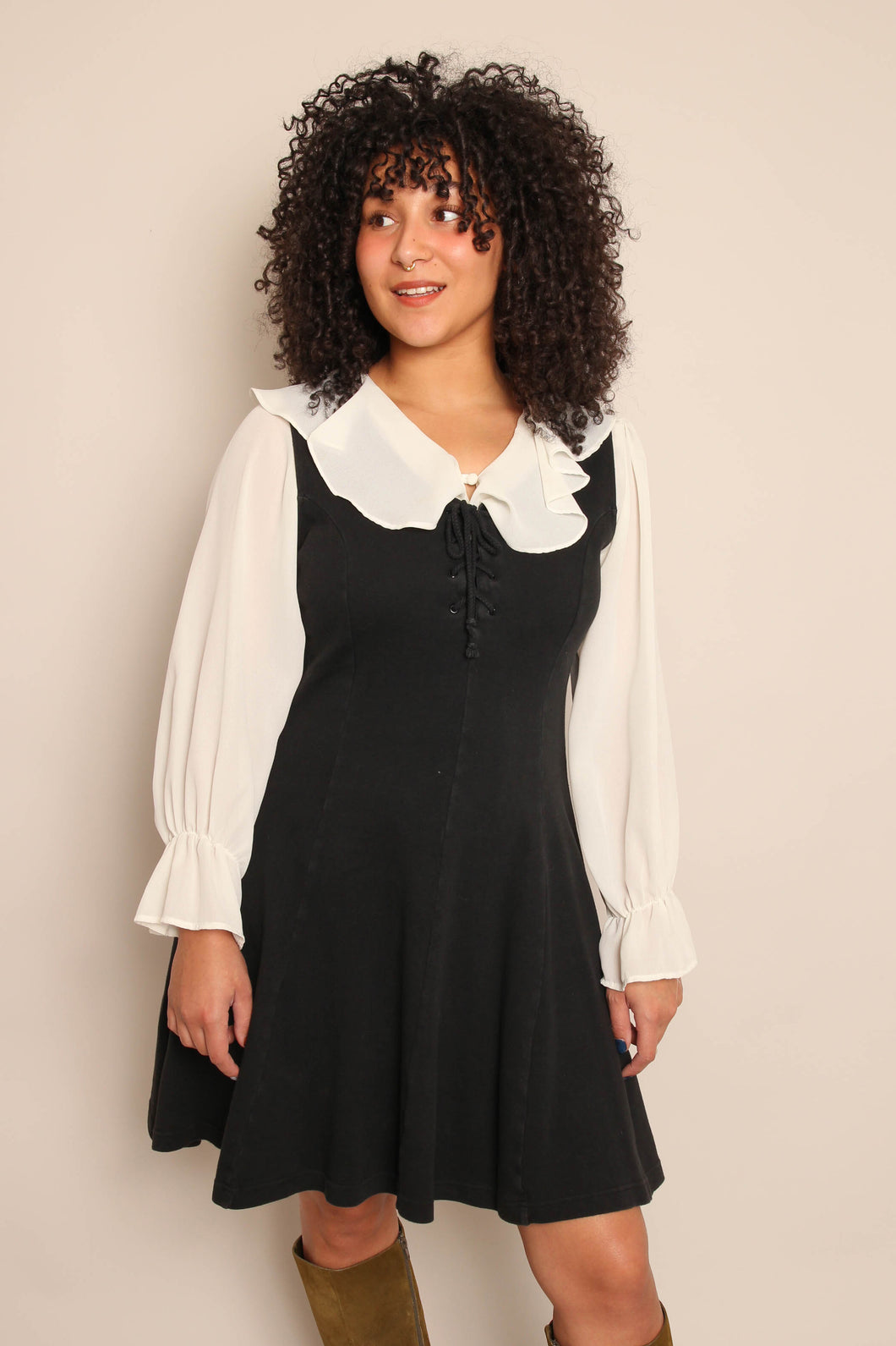 90s Crafty Witch Dress - L