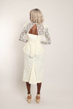 80s Lace Peplum Set