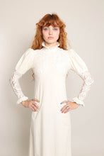 70s Crochet Lace Victorian Dress