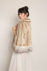 70s Faux Fur Cape