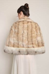 70s Faux Fur Cape