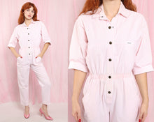 ❤️ 80s Pink Striped Jumpsuit