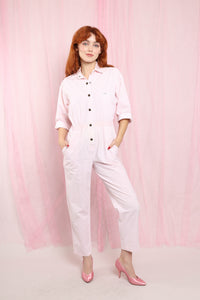 ❤️ 80s Pink Striped Jumpsuit