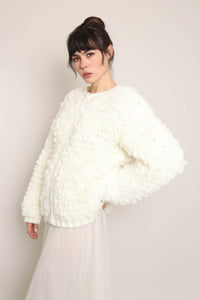 80s Shaggy Knit Jacket