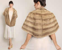 50s Honey Blonde Mink Fur Stole