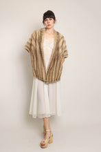 50s Honey Blonde Mink Fur Stole