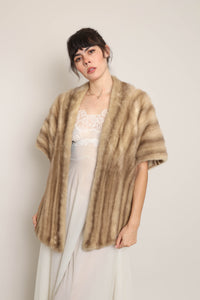 50s Honey Blonde Mink Fur Stole