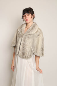 50s Natural Blue Mink Fur Stole