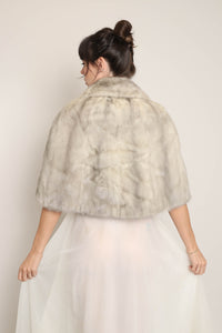 50s Natural Blue Mink Fur Stole