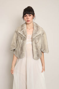 50s Natural Blue Mink Fur Stole