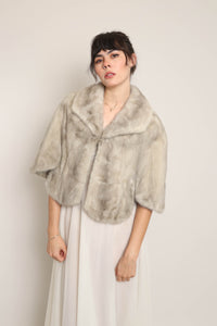 50s Natural Blue Mink Fur Stole