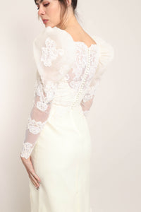 80s Leg O' Mutton Sleeve Dress