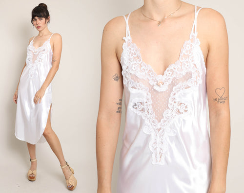 90s Sheer Lace Nightgown