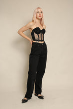 Y2K Versace Black Mid Rise Boot Cut Jeans