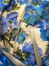 50s Blue Floral Dress
