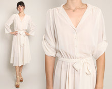 80s Gauze Chiffon Dress