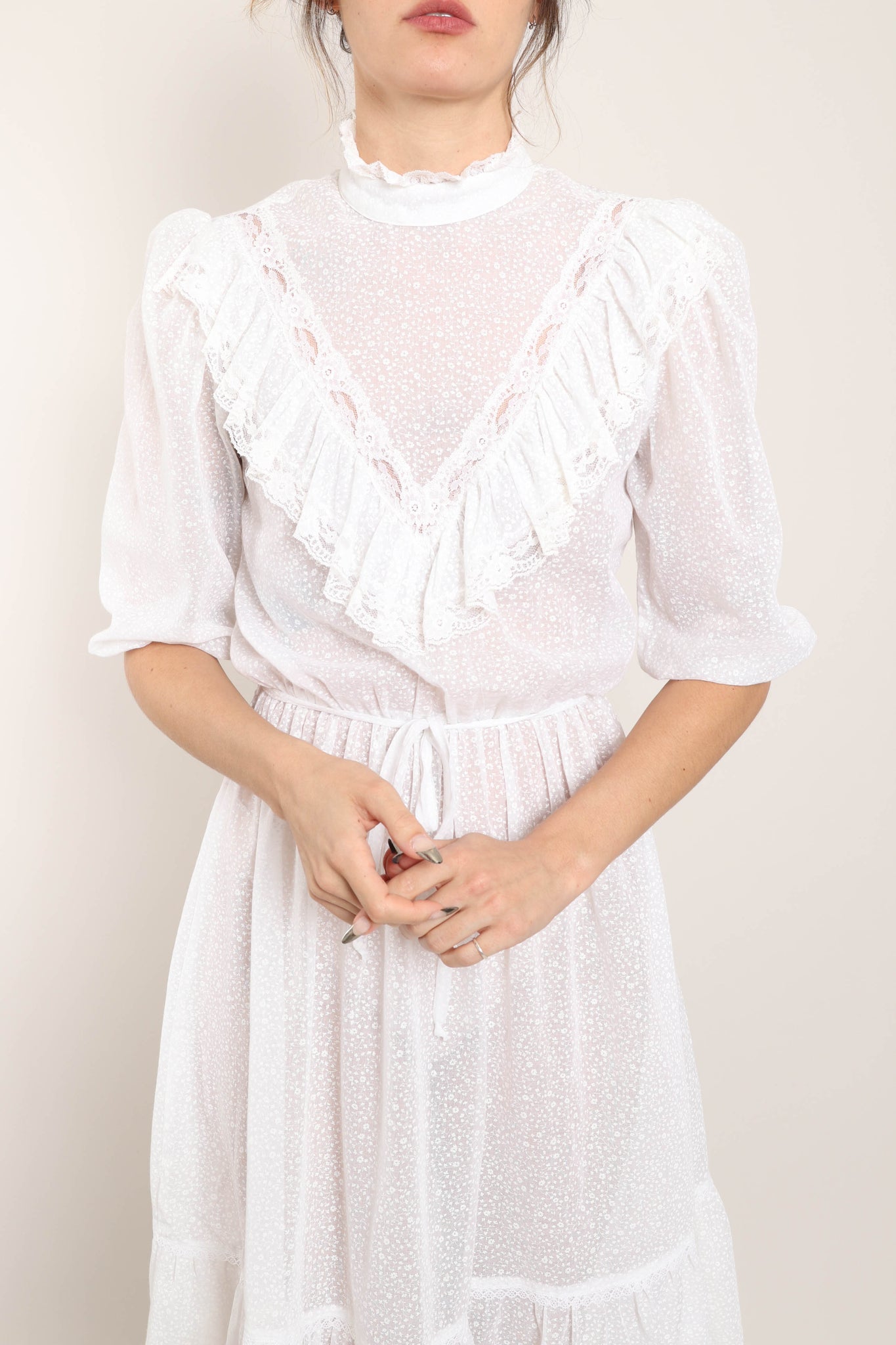 White sales prairie dress