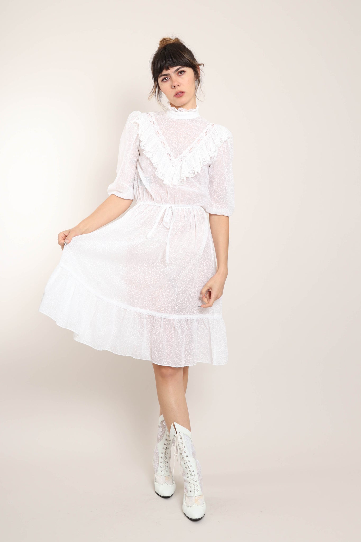 Tulle dress midi 80s sale