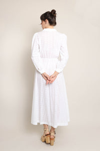 70s Eyelet Lace Dress