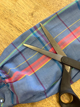 80s Pastel Plaid Western Shirt