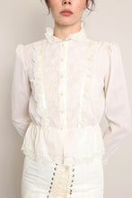 70s Victorian Lace Shirt